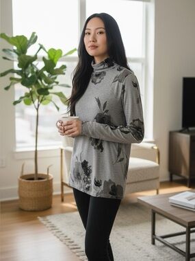 🌻 Eliane Rose Knit Tunic Top #575